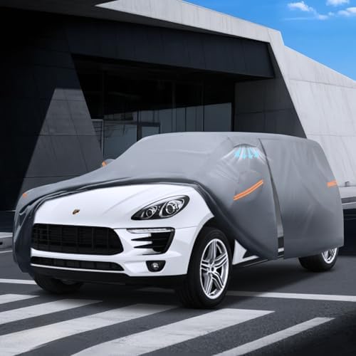 Waterproof Hyundai Kona 2017 2026  Car Cover with Breathable Vents   2026 Upgrade  Premium Covers with Cotton Liner and Zipper Door  Sun Rain Snow Dust Uv Protection  Gift with Towel