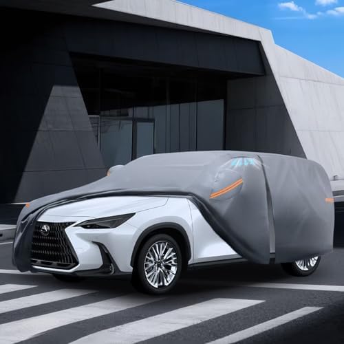 Waterproof Hyundai Kona 2017 2026  Car Cover with Breathable Vents   2026 Upgrade  Premium Covers with Cotton Liner and Zipper Door  Sun Rain Snow Dust Uv Protection  Gift with Towel