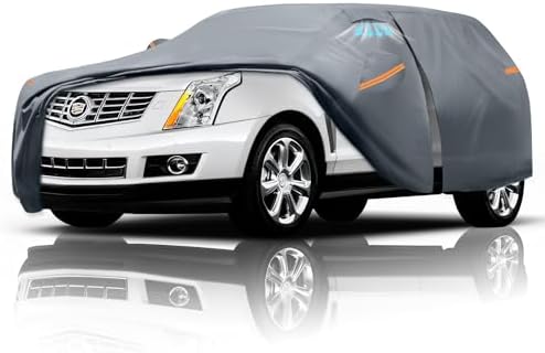 Waterproof Hyundai Kona 2017 2026  Car Cover with Breathable Vents   2026 Upgrade  Premium Covers with Cotton Liner and Zipper Door  Sun Rain Snow Dust Uv Protection  Gift with Towel