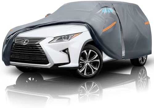 Waterproof Hyundai Kona 2017 2026  Car Cover with Breathable Vents   2026 Upgrade  Premium Covers with Cotton Liner and Zipper Door  Sun Rain Snow Dust Uv Protection  Gift with Towel