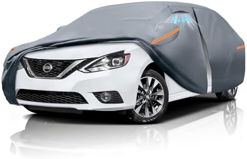 Waterproof Hyundai Kona 2017 2026  Car Cover with Breathable Vents   2026 Upgrade  Premium Covers with Cotton Liner and Zipper Door  Sun Rain Snow Dust Uv Protection  Gift with Towel