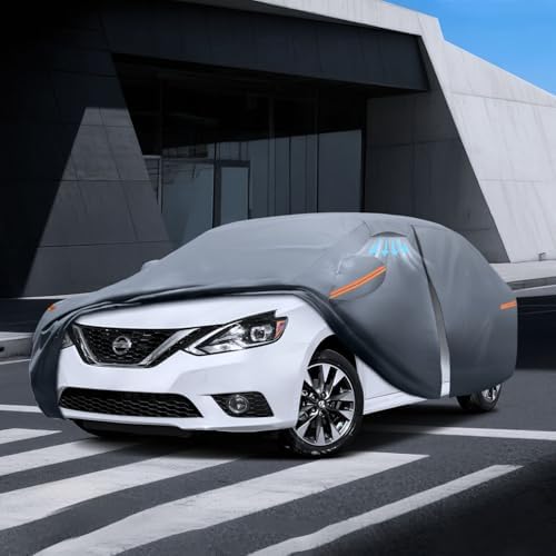 Waterproof Hyundai Kona 2017 2026  Car Cover with Breathable Vents   2026 Upgrade  Premium Covers with Cotton Liner and Zipper Door  Sun Rain Snow Dust Uv Protection  Gift with Towel