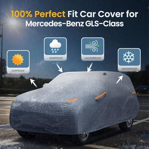 Waterproof Hyundai Kona 2017 2026  Car Cover with Breathable Vents   2026 Upgrade  Premium Covers with Cotton Liner and Zipper Door  Sun Rain Snow Dust Uv Protection  Gift with Towel