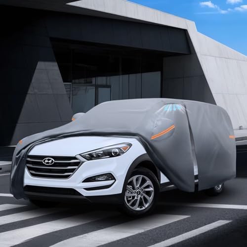 Waterproof Hyundai Kona 2017 2026  Car Cover with Breathable Vents   2026 Upgrade  Premium Covers with Cotton Liner and Zipper Door  Sun Rain Snow Dust Uv Protection  Gift with Towel