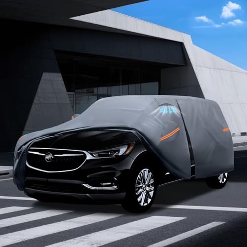 Waterproof Hyundai Kona 2017 2026  Car Cover with Breathable Vents   2026 Upgrade  Premium Covers with Cotton Liner and Zipper Door  Sun Rain Snow Dust Uv Protection  Gift with Towel