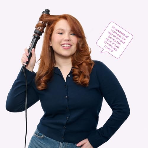Wavytalk 3 in 1 Curling Wand Set  Multi Curl  Curling Iron Set with Heated Round Brush  Flat Iron Hair Straightener  1 1/4 inch Curling Iron  Dual Voltage Hair Curler