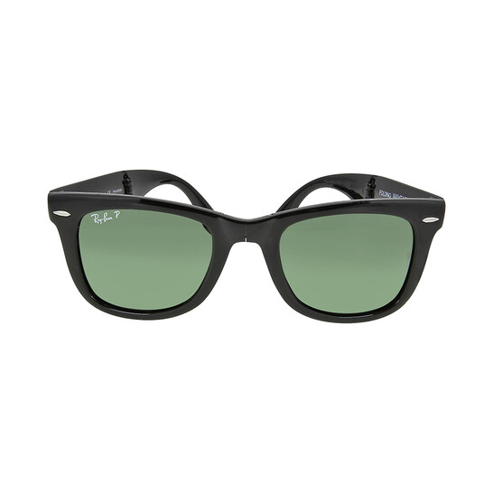 Wayfarer Folding Classic Polarized Green Classic G 15 Unisex Sunglasses