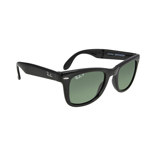 Wayfarer Folding Classic Polarized Green Classic G 15 Unisex Sunglasses