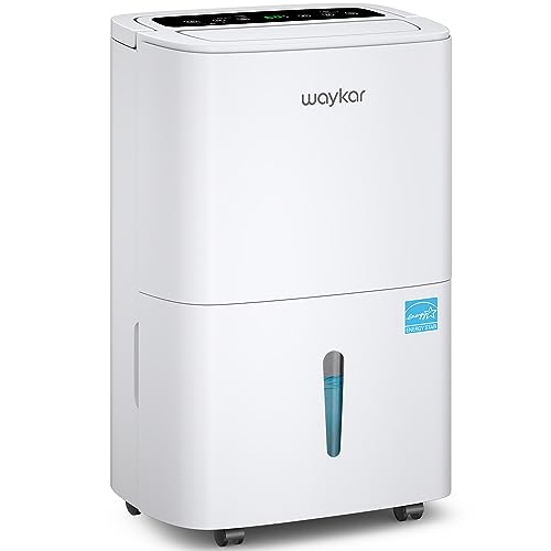Waykar 150 Pints 2025 Energy Star Dehumidifier for Spaces up to 7 000 Sq  Ft at Commercial and Industrial Large Room  Warehouse  Storage  Home  Basement  with Drain Hose  Auto Defrost  Self Drying
