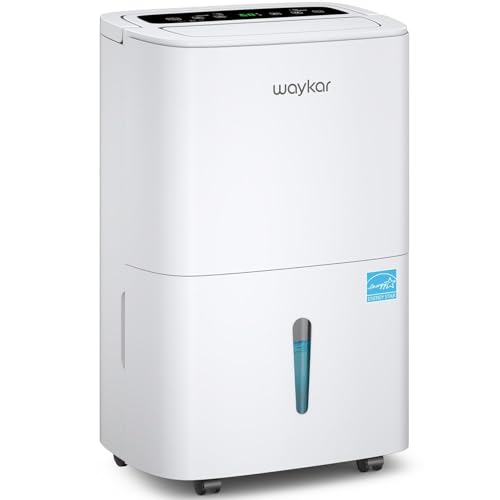 Waykar 150 Pints 2025 Energy Star Dehumidifier for Spaces up to 7 000 Sq  Ft at Commercial and Industrial Large Room  Warehouse  Storage  Home  Basement  with Drain Hose  Auto Defrost  Self Drying