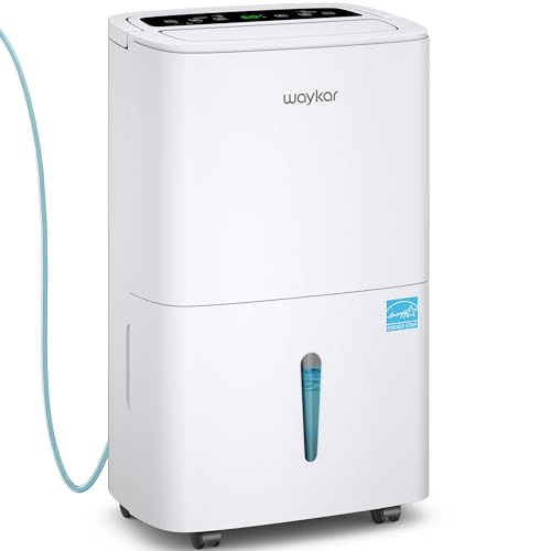 Waykar 150 Pints 2025 Energy Star Dehumidifier for Spaces up to 7 000 Sq  Ft at Commercial and Industrial Large Room  Warehouse  Storage  Home  Basement  with Drain Hose  Auto Defrost  Self Drying