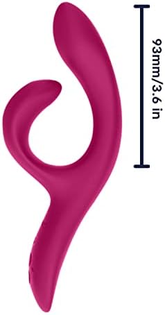 We Vibe Nova 2 Dual Rabbit Vibrator for Women   Dildo Vibrator Adult Sex Toy   Female Clitoral Stimulator   G Spot Massager with 10 Vibration Modes   Remote App Control Sex Toy for Couples   Pink