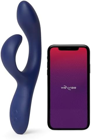 We Vibe Nova 2 Dual Rabbit Vibrator for Women   Dildo Vibrator Adult Sex Toy   Female Clitoral Stimulator   G Spot Massager with 10 Vibration Modes   Remote App Control Sex Toy for Couples   Pink