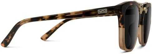WearMe Pro WMP Eyewear - Gafas de sol polarizadas de gran tamaño para mujer: estilo vintage cuadrado con puente de doble barra de metal