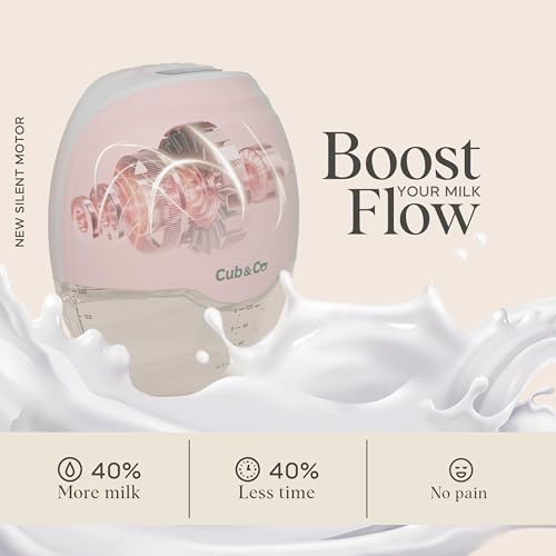Wearable Hands Free Breast Pump   Portable Electric Breastfeeding Pump with Multiple Suction Modes  Leakproof Design  LED Display & Travel Case   120 Milliliters Capacity