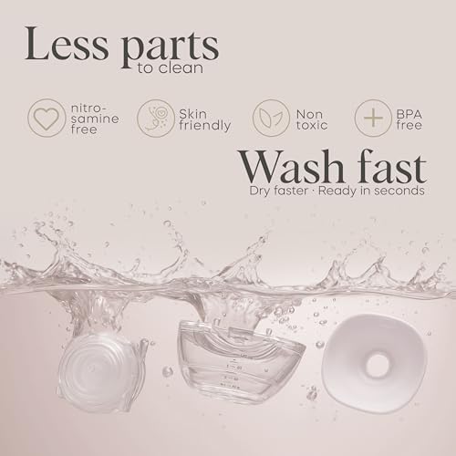 Wearable Hands Free Breast Pump   Portable Electric Breastfeeding Pump with Multiple Suction Modes  Leakproof Design  LED Display & Travel Case   120 Milliliters Capacity