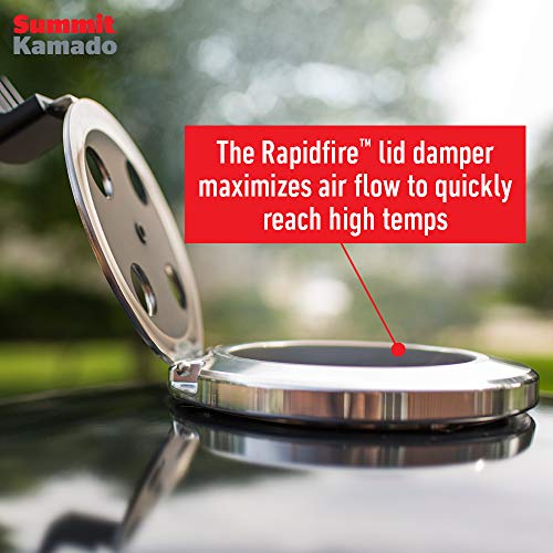 Weber Summit Kamado E6 Charcoal Grill  Black