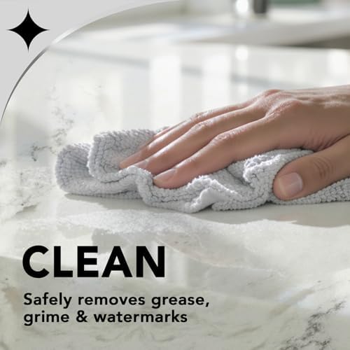 Weiman Quartz Countertop Cleaner and Polish  2 Pack w/Micro Towel  Clean and Shine Your Quartz Countertops Islands and Stone Surfaces with Ultra Violet Protection