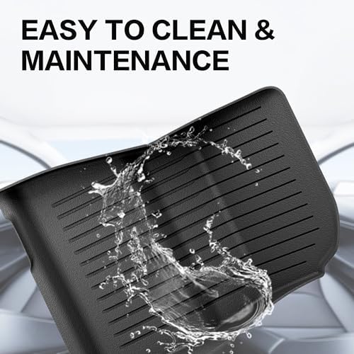 Weize Floor Mats for Model 3 5 Seat 2021 2023 2022 All Weather TPE Cargo Liner Floor Mats and Cargo Trunk Mats Accessories  Set of 6 Mats