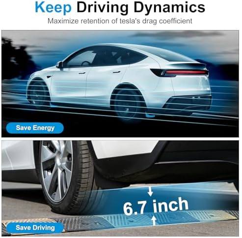 Weize Floor Mats for Tesla Model Y Juniper 2025 2026 All Weather 9Pcs Cargo Liners & 4Pcs Mud Flaps No Drill Splash Guards Interior Accessories