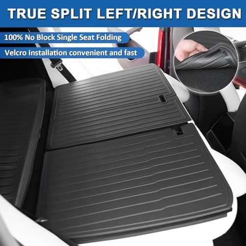 Weize Tesla Model 3 Highland 2025 2024 Accessories 12 PCS Full Set   All Weather Floor Mats & Center Console Organizer Combo   8PCS Floor Liners   4 PCS Double Layer Console Organizer