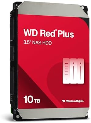 Western Digital 12TB WD Red Plus NAS Internal Hard Drive HDD   7200 RPM  SATA 6 GB/s  CMR  512 MB Cache  3 5   WD120EFGX
