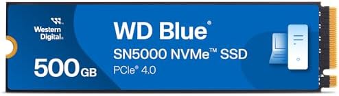 Western Digital 2TB WD Blue SN5000 NVMe Internal Solid State Drive SSD   PCIe Gen 4 0  M 2 2280  Up to 5 150 MB/s   WDS200T4B0E  New Generation 