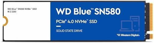 Western Digital 2TB WD Blue SN5000 NVMe Internal Solid State Drive SSD   PCIe Gen 4 0  M 2 2280  Up to 5 150 MB/s   WDS200T4B0E  New Generation 