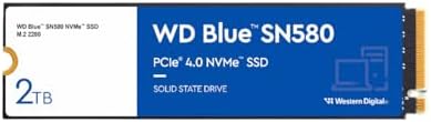 Western Digital 2TB WD Blue SN5000 NVMe Internal Solid State Drive SSD   PCIe Gen 4 0  M 2 2280  Up to 5 150 MB/s   WDS200T4B0E  New Generation 