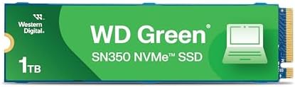 Western Digital 2TB WD Green SN350 NVMe Internal SSD Solid State Drive   Gen3 PCIe  QLC  M 2 2280  Up to 3 200 MB/s   WDS200T3G0C