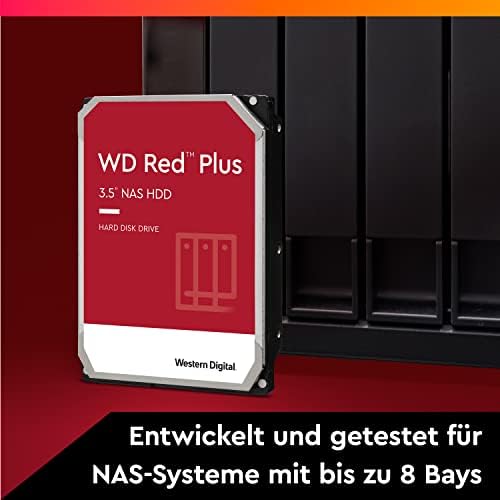Western Digital 6TB WD Red Plus NAS Internal Hard Drive HDD   5400 RPM  SATA 6 Gb/s  CMR  256 MB Cache  3 5  WD60EFPX