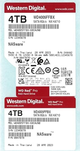 Western Digital 6TB WD Red Plus NAS Internal Hard Drive HDD   5400 RPM  SATA 6 Gb/s  CMR  256 MB Cache  3 5  WD60EFPX