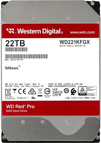 Western Digital 6TB WD Red Plus NAS Internal Hard Drive HDD   5400 RPM  SATA 6 Gb/s  CMR  256 MB Cache  3 5  WD60EFPX