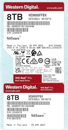 Western Digital 6TB WD Red Plus NAS Internal Hard Drive HDD   5400 RPM  SATA 6 Gb/s  CMR  256 MB Cache  3 5  WD60EFPX