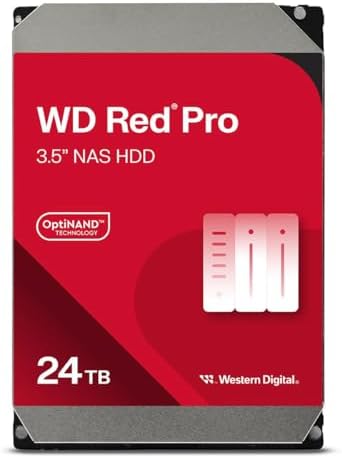 Western Digital 8TB WD Red Plus NAS Internal Hard Drive HDD   5640 RPM  SATA 6 Gb/s  CMR  256 MB Cache  3 5   WD80EFPX