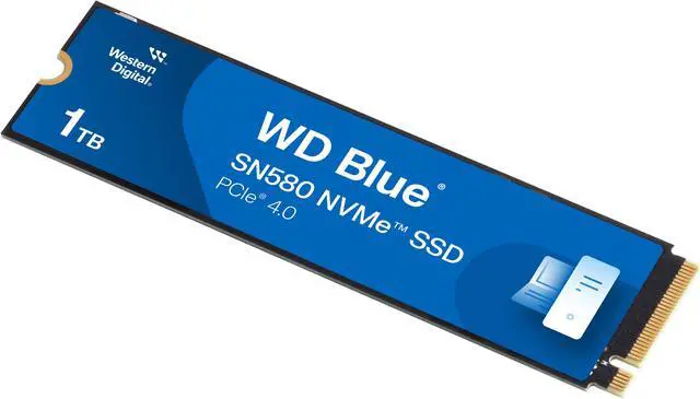 Western Digital WD Blue SN580 M 2 2280 1TB PCI Express 4 0 x4 TLC Internal Solid State Drive  SSD  WDS100T3B0E
