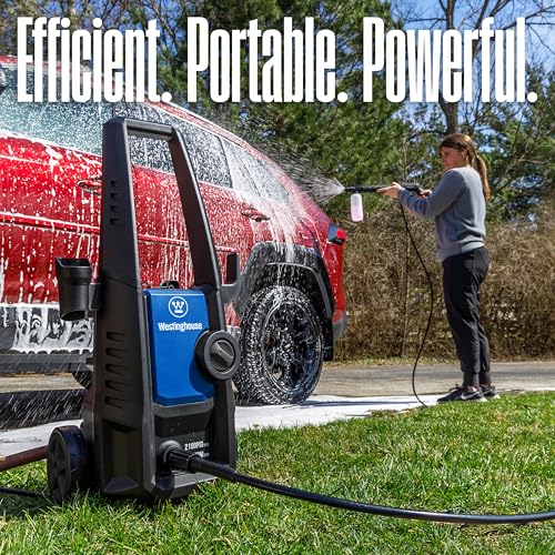 Westinghouse ePX3050 Electric Pressure Washer  2100 Max PSI 1 76 Max GPM with Foam Cannon  for Cars/Fences/Driveways/Home/Patios