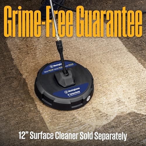 Westinghouse ePX3100 Electric Pressure Washer  2300 Max PSI 1 76 Max GPM with Anti Tipping Technology  Onboard Soap Tank  Pro Style Steel Wand  5 Nozzle Set  for Cars/Fences/Driveways/Home/Patios