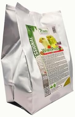 White Past Cria for Birds by Pineta Zootecnici   Soft White Breeding Paste with 19  Protein & 13  Fat  Enriched with Silymarin and Chia Seeds  Ideal for Canaries  Finches and Cereal Birds  5 lbs 