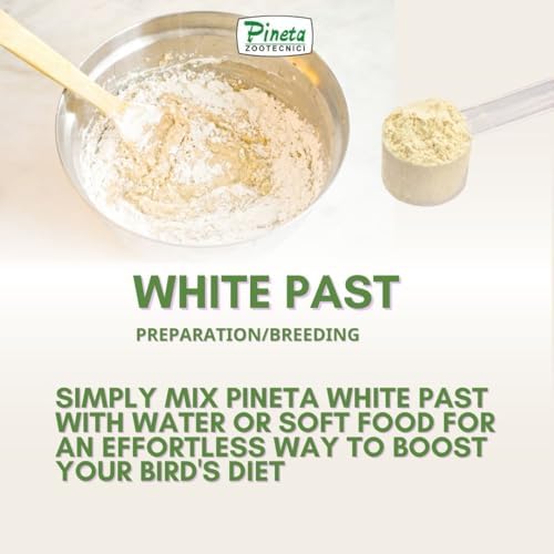 White Past Cria for Birds by Pineta Zootecnici   Soft White Breeding Paste with 19  Protein & 13  Fat  Enriched with Silymarin and Chia Seeds  Ideal for Canaries  Finches and Cereal Birds  5 lbs 