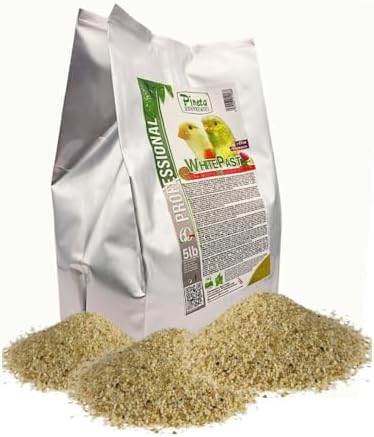 White Past Cria for Birds by Pineta Zootecnici   Soft White Breeding Paste with 19  Protein & 13  Fat  Enriched with Silymarin and Chia Seeds  Ideal for Canaries  Finches and Cereal Birds  5 lbs 
