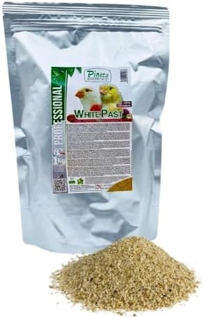 White Past Cria for Birds by Pineta Zootecnici   Soft White Breeding Paste with 19  Protein & 13  Fat  Enriched with Silymarin and Chia Seeds  Ideal for Canaries  Finches and Cereal Birds  5 lbs 