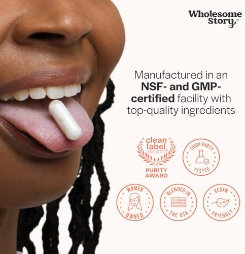 Wholesome Story Myo Inositol & D Chiro Inositol Supplement for Women   Fertility Supplements for Hormonal Balance & Ovarian Health Support   Myoinositol   Ideal 40 1 Ratio   30 Servings