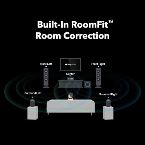 WiiM Amp Ultra with Voice Remote 2   100W Streaming Amplifier with Premium ESS ES9039Q2M DAC & Dual TI TPA3255 Amps   Built in RoomFit EQ & Touchscreen   HDMI ARC  Optical  RCA Inputs   Space Gray