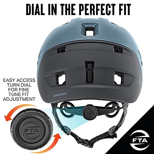 Talla M Wildhorn Corvair Mountain Bike Helmet for Men and Women with Maximum Venting  FTA fit System & Adjustable Visor  Adjustable Sizing Adult Bike Helmets for Women and Men  Stylish All Around MTB Helmet