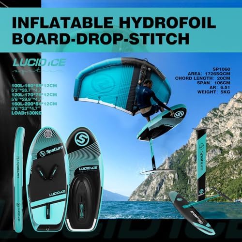 Wind Wingfoil and Hydrofoil Board with Hydrofoil Inflatable Hydrofoil Board with Inflatable Wind Wing Foil and Hydrofoil Inflatable Windfoil Hydrofoil Surfboard for Outdoor Water Sports