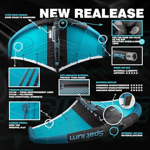 Wind Wingfoil and Hydrofoil Board with Hydrofoil Inflatable Hydrofoil Board with Inflatable Wind Wing Foil and Hydrofoil Inflatable Windfoil Hydrofoil Surfboard for Outdoor Water Sports