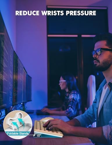 Wireless Keyboard and Mouse Combo  RGB Backlit  Rechargeable & Light Up Letters  Full Size  Soft Typing  Sleep Mode  2 4GHz Quiet Keyboard Set for Mac  Windows  Laptop  PC  Trueque  Black 