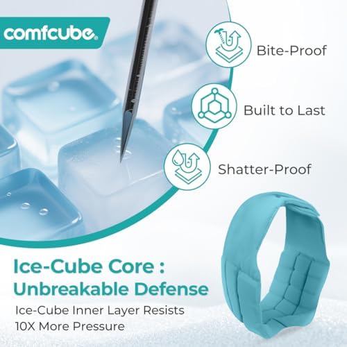Wisdom Teeth Ice Pack Head Wrap  2 Hours Long Lasting Cold Therapy Flexible Snug Fit Jaw Face Ice Pack for Oral Surgery  TMJ  Teeth Removed Pain  Cosmetic Injection  Swelling