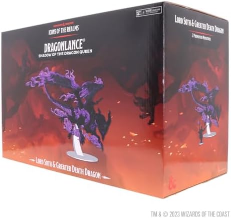 WizKids D&D Icons of The Realms  Dragonlance   Lord SOTH on Greater Death Dragon